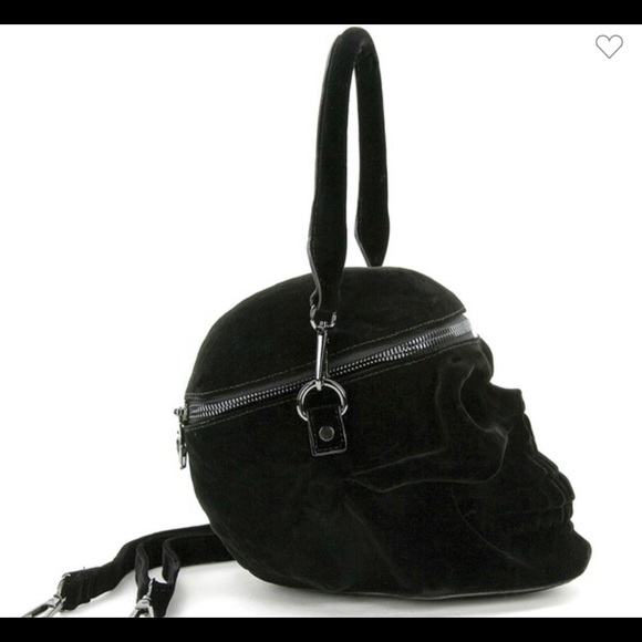 Black skully handbag - Picture 2 of 2